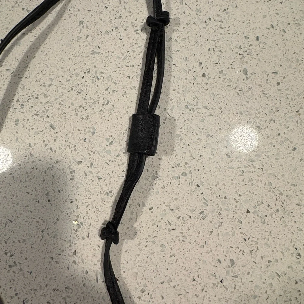 Free people Black Leather Crossbody Pouch - phone bag - Picture 4 of 4